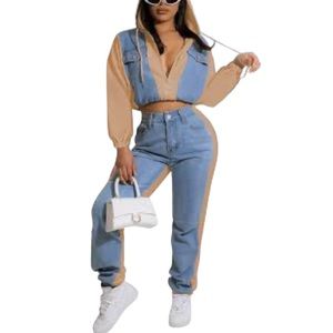 Two Piece Stylish Hoodie Sweatsuit